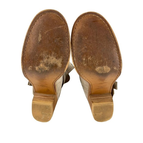 UGG Elora Sahara Grey Suede Leather Ankle Boots, Women's Size 10 - Picture 13 of 16